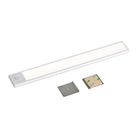 Oprawa podszafkowa V-TAC 2,5W LED srebrna czujnik ruchu ładowanie USB 60cm VT-8143 4000K 260lm