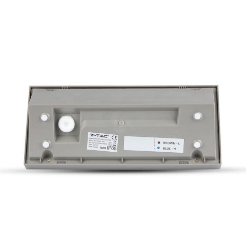 Oprawa ścienna V-TAC 12W LED ukośna szara IP65 VT-8054 3000K 1250lm