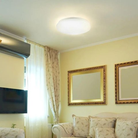Plafon V-TAC 18W mleczny zmiana koloru CCT fi.310 VT-8418 3000K-6400K 1800lm