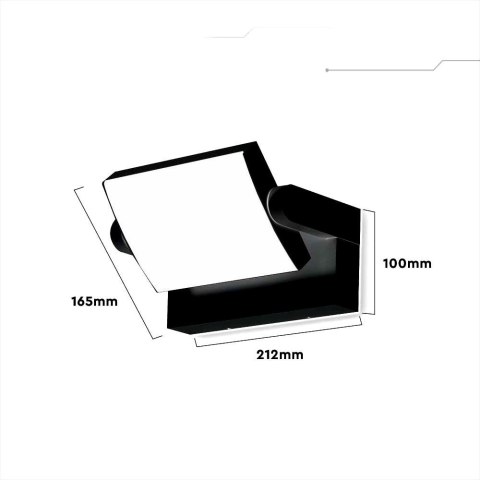 Projektor oprawa elewacyjna V-TAC 17W LED czarna IP65 VT-11020 4000K 2520lm
