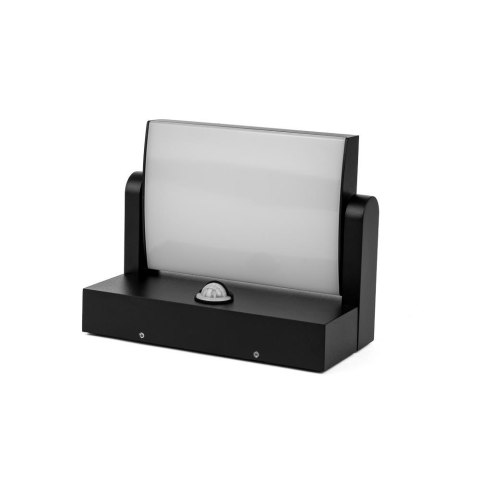 Projektor oprawa elewacyjna V-TAC 17W LED czujnik ruchu czarna IP65 VT-11020S 3000K 2520lm