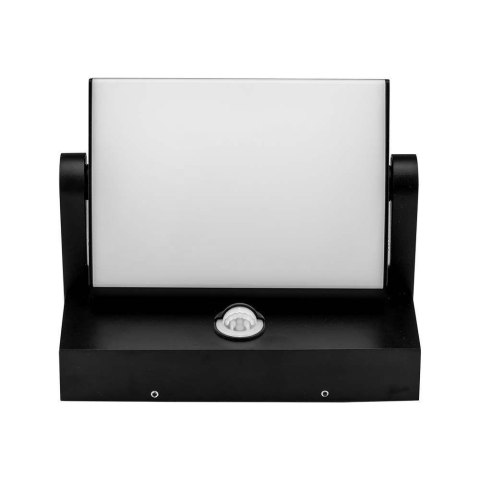Projektor oprawa elewacyjna V-TAC 17W LED czujnik ruchu czarna IP65 VT-11020S 3000K 2520lm