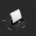 Projektor oprawa elewacyjna V-TAC 17W LED czujnik ruchu czarna IP65 VT-11020S 3000K 2520lm