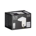 Projektor oprawa elewacyjna V-TAC 17W czujnik ruchu biała IP65 VT-11020S 4000K 2520lm