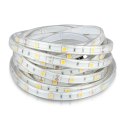 Taśma LED V-TAC 12V SMD5050 150LED IP65 rękaw 6W/m VT-5050 30-IP65 3000K 500lm