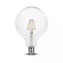 Żarówka LED 10W filament E27 kula glob G125 V-TAC VT-1979 3000K 1055lm