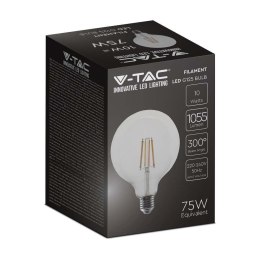 Żarówka LED 10W filament E27 kula glob G125 V-TAC VT-1979 4000K 1055lm
