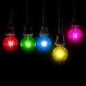 Żarówka LED V-TAC 2W filament E27 kulka G45 kolor VT-2132 Kolor Czerwony 60lm