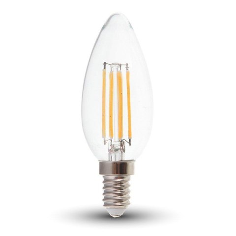 Żarówka LED V-TAC 4W filament E14 świeczka VT-1986 6500K 400lm