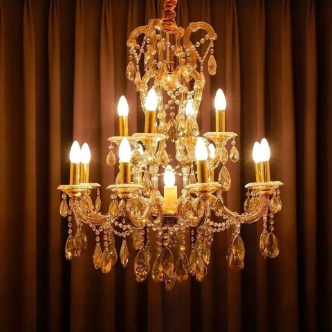 Żarówka LED V-TAC 4W filament E14 świeczka bursztyn VT-1955 2200K 350lm