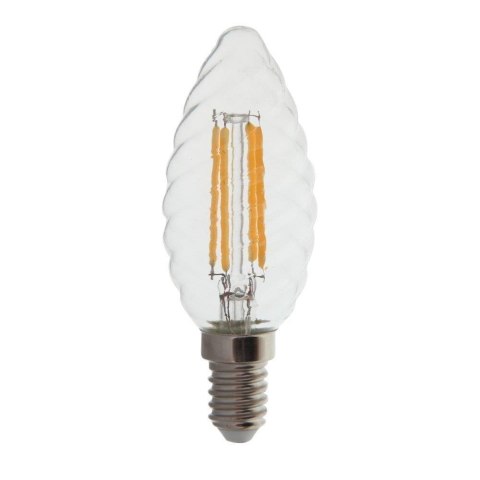 Żarówka LED V-TAC 4W filament E14 twist świeczka ściemnialna VT-1985D 3000K 400lm