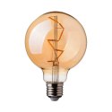 Żarówka LED V-TAC 4W filament E27 kula glob G95 bursztyn 95x138mm VT-2024-N 2200K 350lm