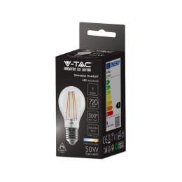 Żarówka LED V-TAC 8W filament E27 A65 ściemnialna VT-2288D 3000K 720lm