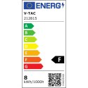 Żarówka LED V-TAC 8W filament E27 A65 ściemnialna VT-2288D 3000K 720lm