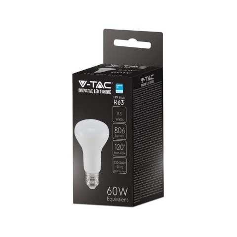 Żarówka LED V-TAC SAMSUNG CHIP 8,5W E27 R63 VT-263 6500K 806lm 5 lat gwarancji