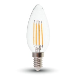 Żarówka LED V-TAC V-TAC 6W filament E14 świeczka VT-2127 6400K 600lm