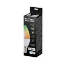 Żarówka LED smart WI-FI V-TAC 4.8W E14 świeczka tuya Alexa Google Home VT-5114-N RGB+2700K-6400K 450lm