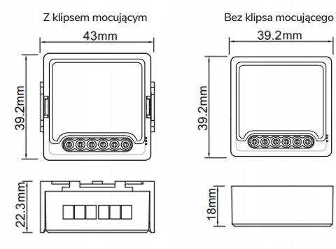 Moduł OXT z sensorem do silnika bramy garażu ZigBee TUYA