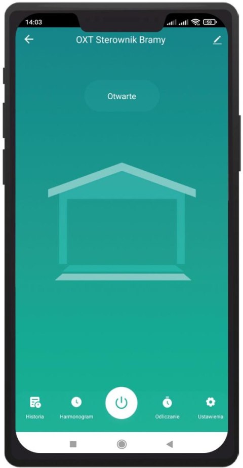 Moduł OXT z sensorem do silnika bramy garażu ZigBee TUYA