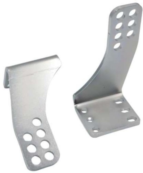 Uchwyty MOD.80/12/16 na słupek do napędów z otworami 12mm: CAME, ROGER, FAAC, Genius, DTM, Proxima, Hato, Tousek itd.