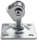 Zawias PSG 61.018.01 z szyldem 80x80x3mm - gwint M16 (regulowany, ucho ocynkowane)