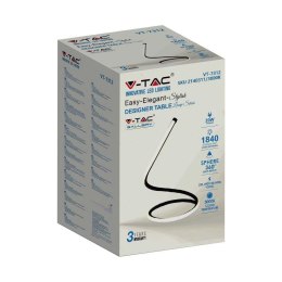Lampka LED V-TAC gięty czarny profil 20W 35cm VT-7312-B-N 3000K 1840lm 3 lata gwarancji