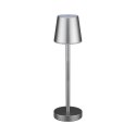 Lampka biurkowa nocna V-TAC 3W LED 39cm ładowanie ściemnianie szara VT-7703 4000K 70lm