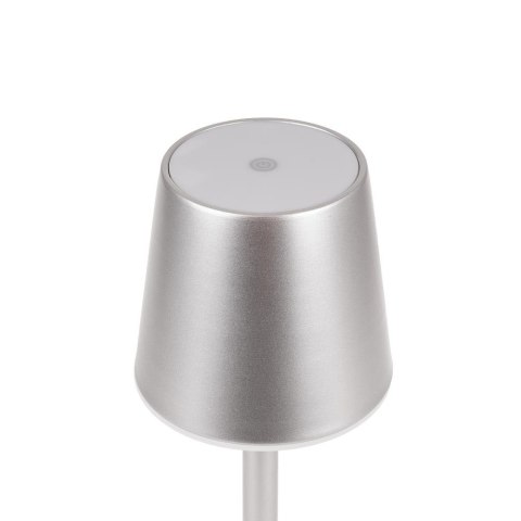 Lampka biurkowa nocna V-TAC 3W LED 39cm ładowanie ściemnianie szara VT-7703 4000K 70lm