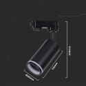 Oprawa GU10 V-TAC szynosystem 3F czarna VT-11016-B