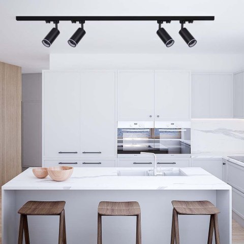 Oprawa GU10 V-TAC szynosystem 3F czarna VT-11016-B