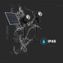 Oprawa gruntowa ogrodowa wbijana LED V-TAC solarna zestaw 2x1.2W IP65 VT-11031 3000K 90lm 3 lata gwarancji