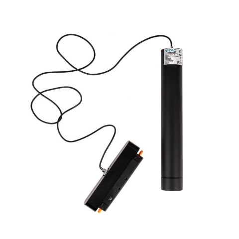 Oprawa projektor szynosystem smart 48V V-TAC 8W LED CCT 30st smart WI-FI tracklight czarna VT-908D 2700K-6400K 700lm 3 lata gwar