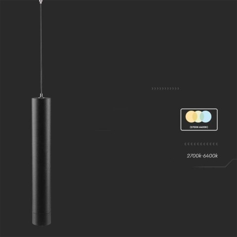 Oprawa projektor szynosystem smart 48V V-TAC 8W LED CCT 30st smart WI-FI tracklight czarna VT-908D 2700K-6400K 700lm 3 lata gwar