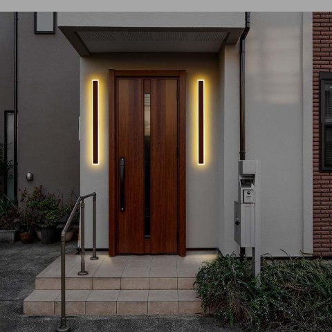Oprawa ścienna elewacyjna LED linia V-TAC 17W IP65 brąz corten 63cm VT-11117-C 4000K 2330lm