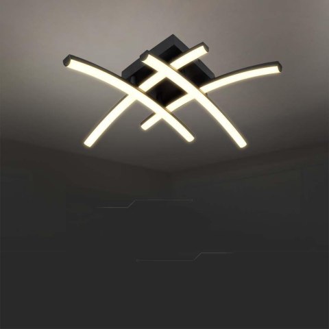 Oprawa sufitowa V-TAC 24W LED czarna VT-7790 3000K 2500lm