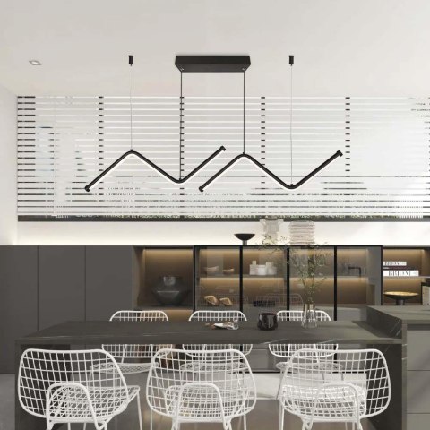 Oprawa zwieszana V-TAC 12W LED czarna 4000K 1280lm