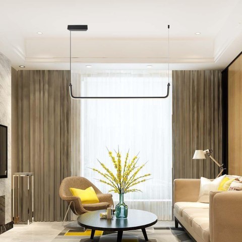 Oprawa zwieszana V-TAC 12W LED czarna VT-7769 4000K 1200lm