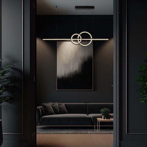 Oprawa zwieszana V-TAC 15W LED czarna VT-7767 4000K 1500lm