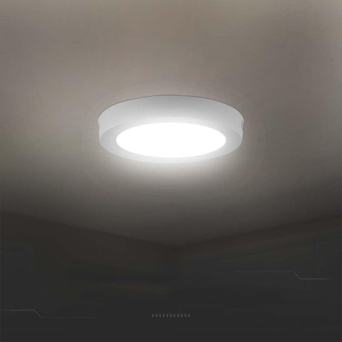 Panel LED V-TAC natynkowy premium downlight 6W okrągły fi120 VT-60006 6500K 660lm