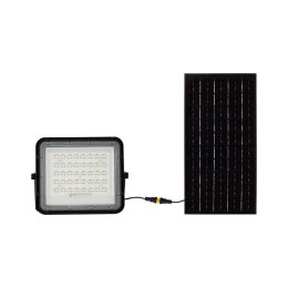 Projektor LED solarny V-TAC 10W pilot auto timer IP65 czarny VT-80W 4000K 800lm