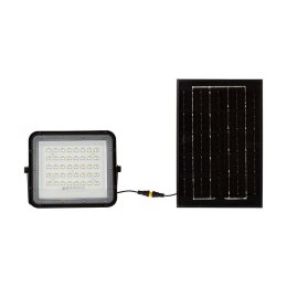 Projektor LED solarny V-TAC 6W pilot auto timer IP65 czarny VT-40W 4000K 400lm