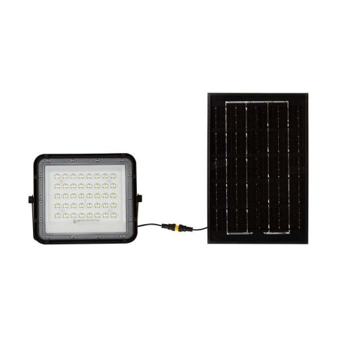 Projektor LED solarny V-TAC 6W pilot auto timer IP65 czarny VT-40W 4000K 400lm
