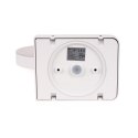 Projektor oprawa elewacyjna V-TAC 17W LED czujnik ruchu okrągła biała IP65 VT-11020S 4000K 2520lm