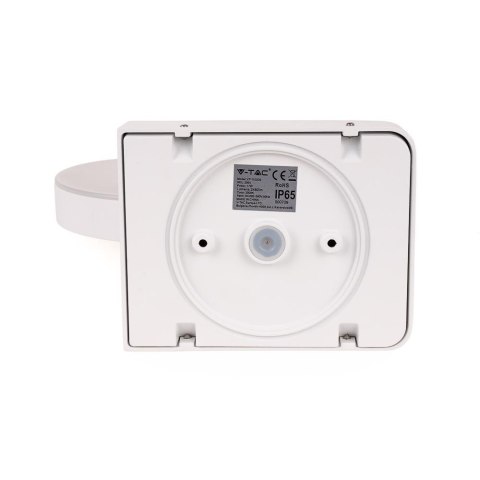 Projektor oprawa elewacyjna V-TAC 17W LED czujnik ruchu okrągła biała IP65 VT-11020S 4000K 2520lm