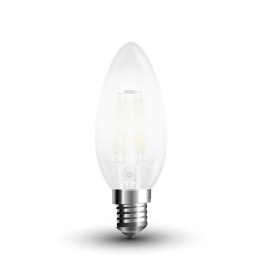 Żarówka LED V-TAC 4W filament E14 mrożona świeczka VT-1936 2700K 400lm