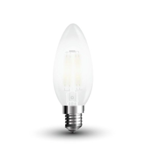 Żarówka LED V-TAC 4W filament E14 mrożona świeczka VT-1936 2700K 400lm