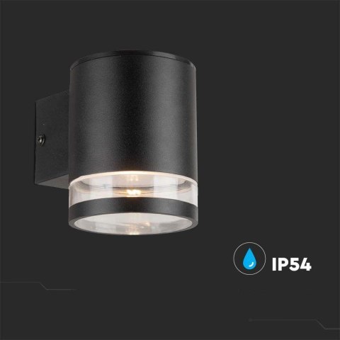 Kinkiet ogrodowy ścienny solarny V-TAC 1W LED czarny IP54 VT-1139 3000K 70lm 3 lata gwarancji