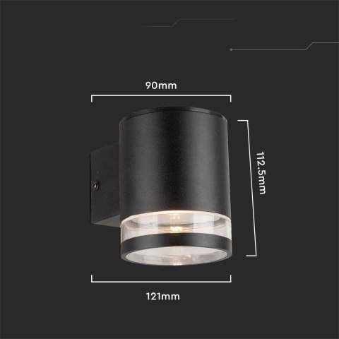 Kinkiet ogrodowy ścienny solarny V-TAC 1W LED czarny IP54 czujnik ruchu VT-1145 3000K 70lm 3 lata gwarancji