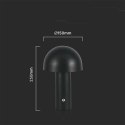 Lampka biurkowa nocna V-TAC 1W LED 25cm ładowanie USB ściemnianie czarna VT-1047 3000K-6000K 200lm