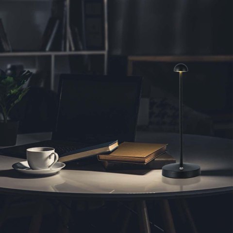 Lampka biurkowa nocna V-TAC 3W LED 29cm ładowanie USB ściemnianie czarna VT-1073 3000K-6000K 130lm